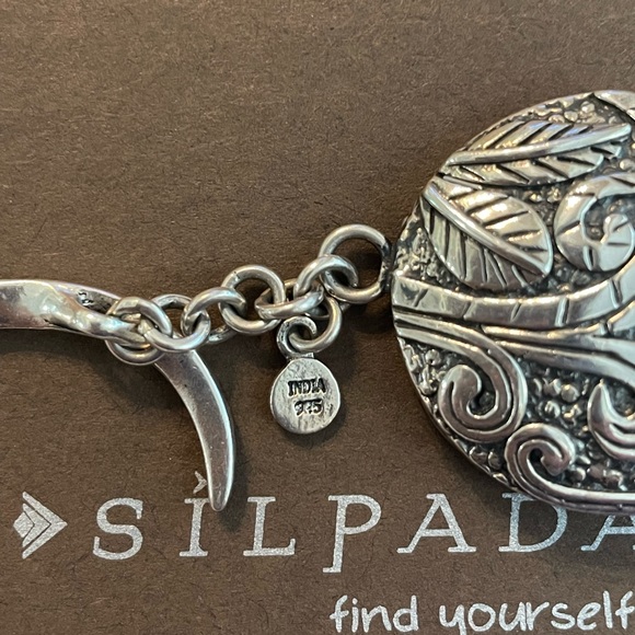 Silpada Ancient Scrolls Sterling Silver Bracelet B2092 - Picture 13 of 16